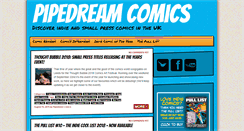 Desktop Screenshot of pipedreamcomics.co.uk